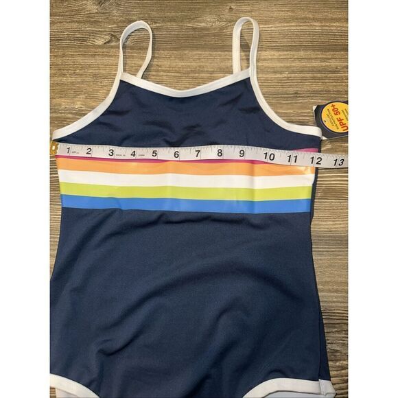 Melrose And Market Rainbow Stripe One-Piece Swimsuit. Girls Size 12. NWT. N - Picture 6 of 8